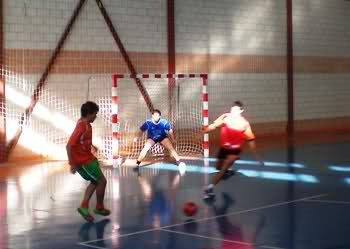 Valen en un instante del partido ante Galaxia Ocio de la pasada jornada